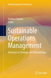 Book Cover for Sustainable Operations Management by Andrea Chiarini