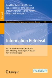 Book Cover for Information Retrieval by RuSSIR Summer school