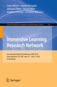 Book Cover for Immersive Learning Research Network by iLRN Conference