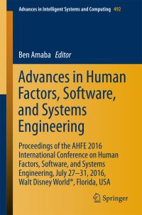 Book Cover for Advances in Human Factors, Software, and Systems Engineering by Software, and Sytems Engineering International Conference on Human Factors