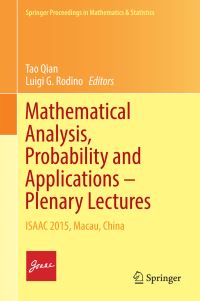 Book Cover for Mathematical Analysis, Probability and Applications - Plenary Lectures by Tao Qian, Luigi G Rodino
