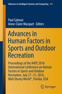 Book Cover for Advances in Human Factors in Sports and Outdoor Recreation by International Conference on Human Factors in Sports and Outdoor Recreation