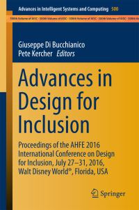 Book Cover for Advances in Design for Inclusion by International Conference on Design for Inclusion