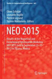 Book Cover for NEO 2015 by Numerical and Evolutionary Optimization Workshop