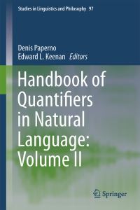 Book Cover for Handbook of Quantifiers in Natural Language. Volume II by Denis Paperno, Edward L Keenan
