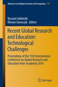 Book Cover for Recent Global Research and Education: Technological Challenges by Ryszard Jablonski, Roman Szewczyk