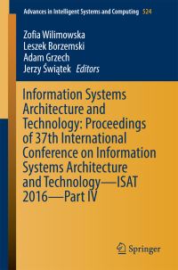 Book Cover for Information Systems Architecture and Technology Part IV by International Conference on Information Systems Architecture and Technology
