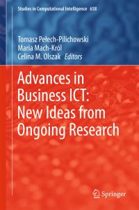 Book Cover for Advances in Business ICT by T PelechPilichowski, Maria MachKról, Celina Olszak