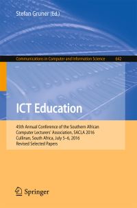 Book Cover for ICT Education by Stefan Gruner
