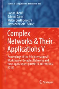 Book Cover for Complex Networks & Their Applications V by International Workshop on Complex Networks and their Applications