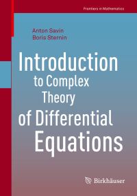 Book Cover for Introduction to Complex Theory of Differential Equations by Anton Yu Savin, B IU Sternin