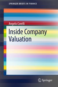 Book Cover for Inside Company Valuation by Angelo Corelli