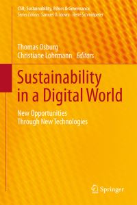Book Cover for Sustainability in a Digital World by Thomas Osburg, Christiane Lohrmann