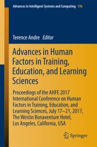 Book Cover for Advances in Human Factors in Training, Education, and Learning Sciences by Education, and Learning Sciences International Conference on Human Factors in Training
