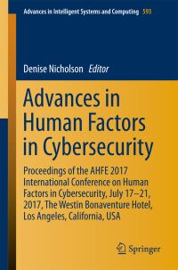Book Cover for Advances in Human Factors in Cybersecurity by International Conference on Human Factors in Cybersecurity