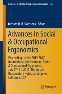 Book Cover for Advances in Social & Occupational Ergonomics by International Conference on Social and Occupational Ergonomics, Calif Westin Bonaventure Hotel Los Angeles