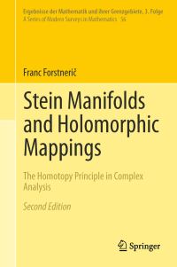 Book Cover for Stein Manifolds and Holomorphic Mappings by Franc Forstneric