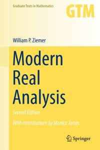 Book Cover for Modern Real Analysis by William P Ziemer