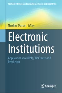Book Cover for Electronic Institutions by Nardine Osman