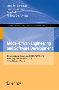 Book Cover for Model-Driven Engineering and Software Development by MODELSWARD Conference
