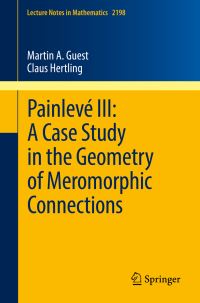Book Cover for Painlevé III by Martin A Guest, Claus Hertling