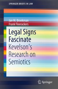 Book Cover for Legal Signs Fascinate by Jan M Broekman, Frank Fleerackers