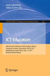 Book Cover for ICT Education by Janet Liebenberg, Stefan Gruner