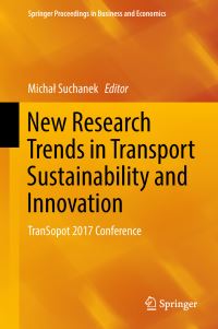 Book Cover for New Research Trends in Transport Sustainability and Innovation by Michal Suchanek