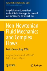 Book Cover for Non-Newtonian Fluid Mechanics and Complex Flows C.I.M.E. Foundation Subseries by Angiolo Farina, Lorenzo Fusi, Andro Mikelic, Giuseppe Saccomandi, Adélia Sequeira, Eleuterio F Toro