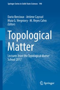 Book Cover for Topological Matter by Dario Bercioux, Jérôme Cayssol, Maia G Vergniory, M Reyes Calvo