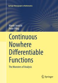 Book Cover for Continuous Nowhere Differentiable Functions by Marek Jarnicki, Peter Pflug