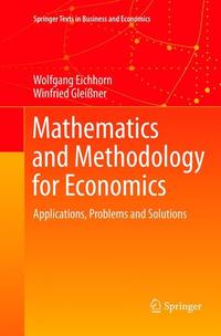 Book Cover for Mathematics and Methodology for Economics by Wolfgang Eichhorn, Winfried Gleißner