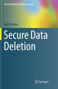 Book Cover for Secure Data Deletion by Joel Reardon