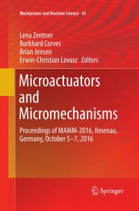 Book Cover for Microactuators and Micromechanisms by Lena Zentner, Burkhard Corves, Brian Jensen, ErwinChristian Lovasz