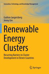 Book Cover for Renewable Energy Clusters by Gudrun Jaegersberg, Jenny Ure
