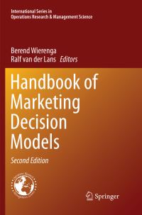 Book Cover for Handbook of Marketing Decision Models by Berend Wierenga, Ralf van der Lans