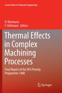 Book Cover for Thermal Effects in Complex Machining Processes by D Biermann, F Hollmann