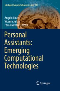 Book Cover for Personal Assistants by Angelo Costa, Vicente Julian, Paulo Novais