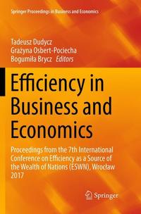 Book Cover for Efficiency in Business and Economics by Tadeusz Dudycz, Grazyna OsbertPociecha, Bogumila Brycz