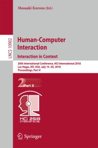 Book Cover for Human-Computer Interaction. Interaction in Context Information Systems and Applications, Incl. Internet/Web, and HCI by Masaaki Kurosu