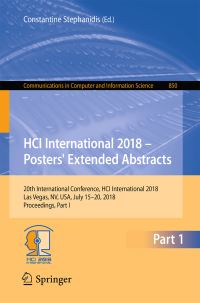 Book Cover for HCI International 2018 - Posters' Extended Abstracts by Constantine Stephanidis