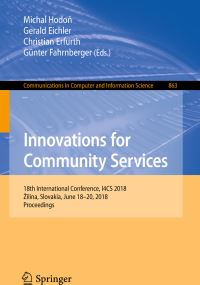 Book Cover for Innovations for Community Services by Michal Hodon, Gerald Eichler, Christian Erfurth, Günter Fahrnberger
