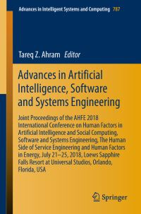 Book Cover for Advances in Artificial Intelligence, Software and Systems Engineering by Tareq Z Ahram