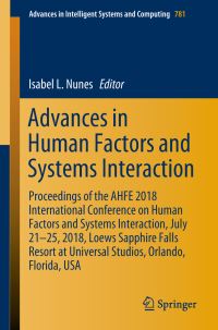Book Cover for Advances in Human Factors and Systems Interaction by Isabel L Nunes