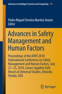 Book Cover for Advances in Safety Management and Human Factors by Pedro Miguel Ferreira Martins Arezes