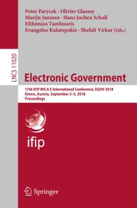 Book Cover for Electronic Government by EGOV Conference