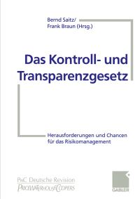 Book Cover for Das Kontroll- Und Transparenzgesetz by Bernd Saitz, Frank Braun