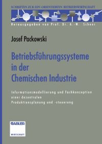 Book Cover for Betriebsführungssysteme in Der Chemischen Industrie by Josef Packowski