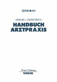 Book Cover for Handbuch Arztpraxis by Werner Oberborbeck