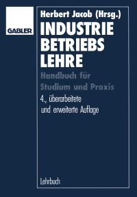 Book Cover for Industriebetriebslehre by Herbert Jacob